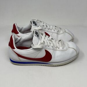 Nike Classic Cortez Forrest Gump Sneakers Womens 6  Red White Blue 807471-103